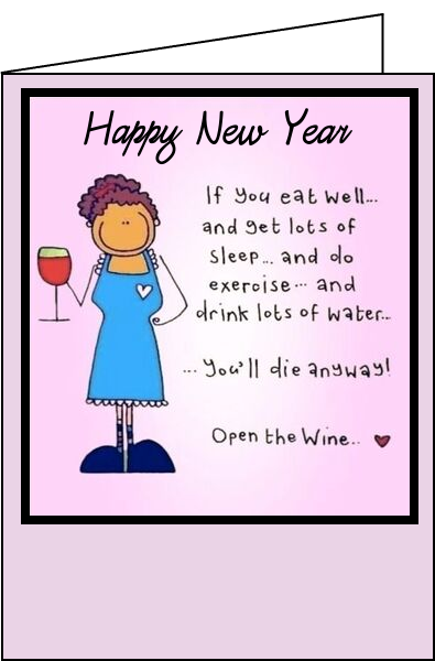free personalized new year Greeting card