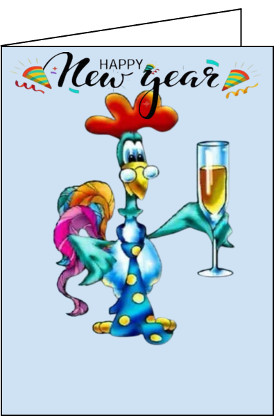 free personalized new year Greeting card